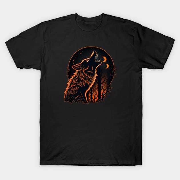 Fenrir's Howl T-Shirt by Dandzo